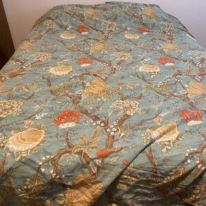 Pottery Barn queen floral duvet cover